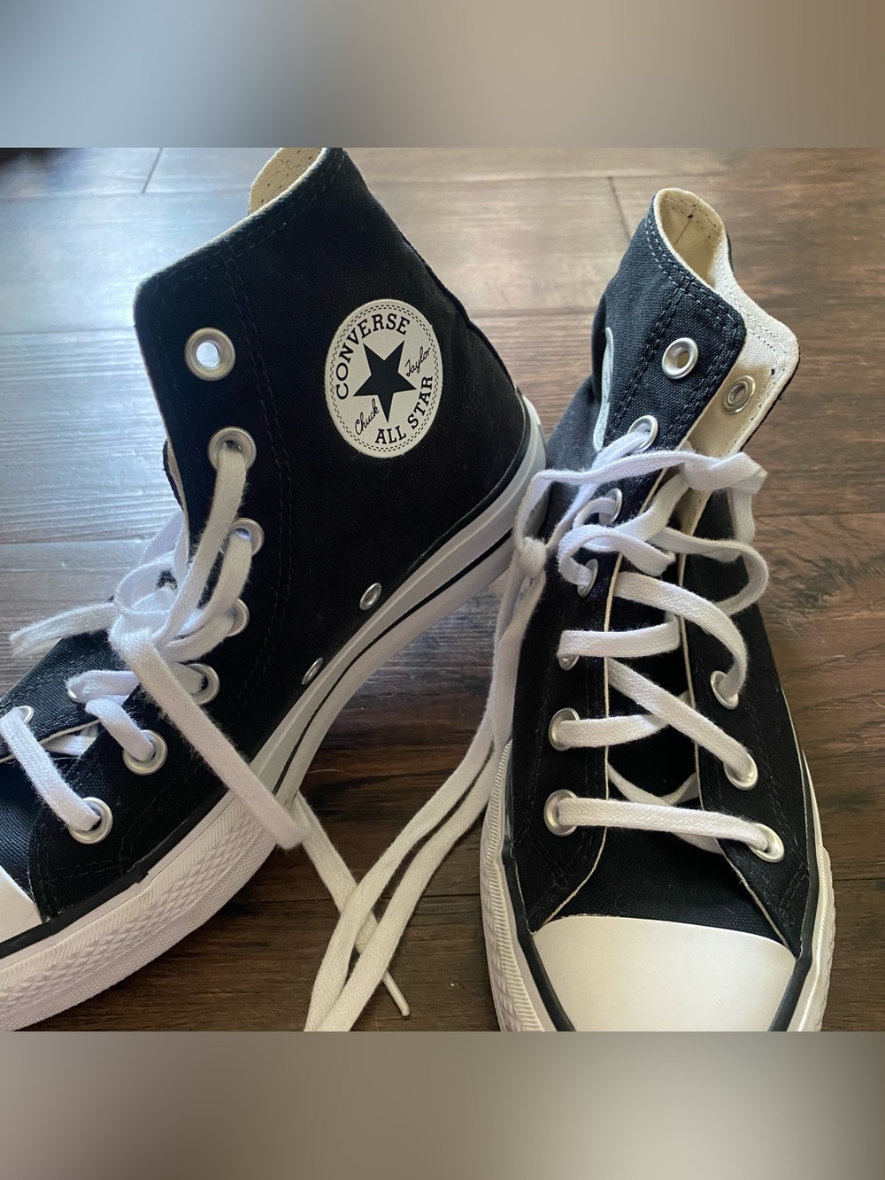 Converse Chuck Taylor All Star Canvas Platform High Top Black/White - Women’s 6